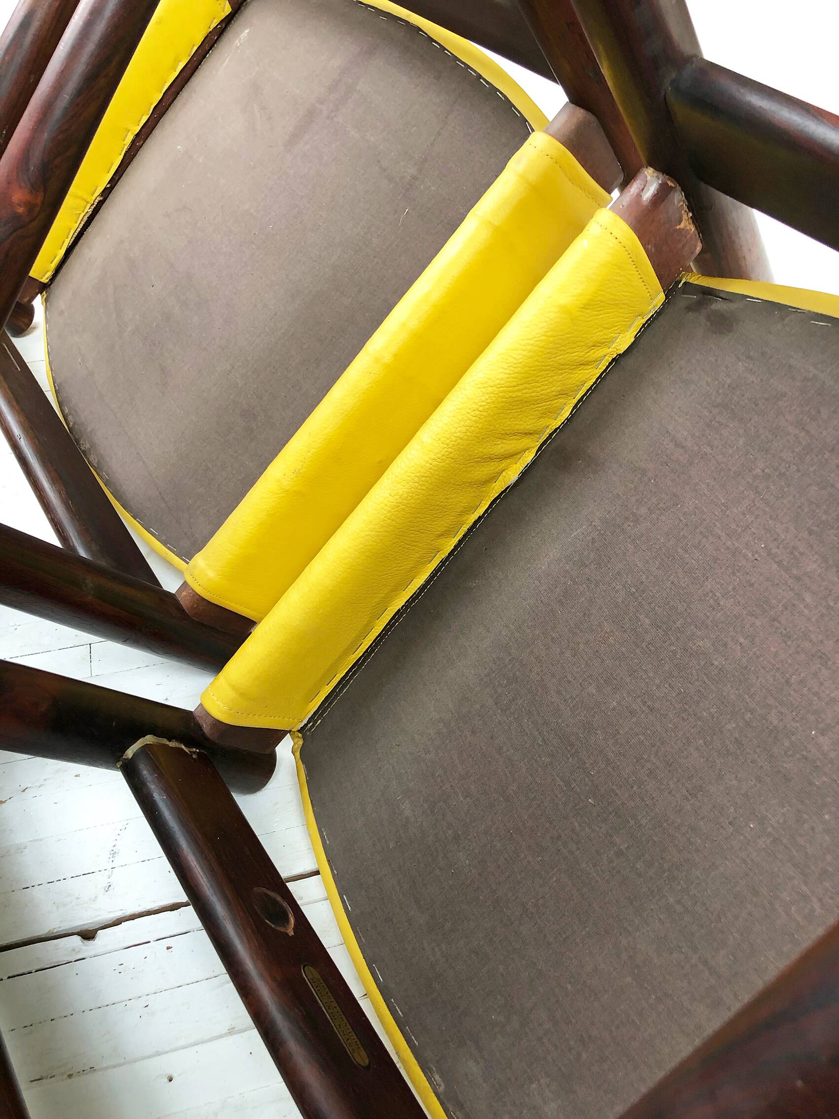 Rosewood leather chairs by Arne Vodder for Sibast