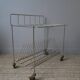 Vinyl table turntable gold metal wheels vintage storage storage side table serving trolley