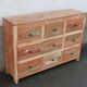 Old wooden chest of drawers 9 drawers