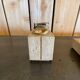 Cerrie Nestore travertine ashtray and table lighter set
