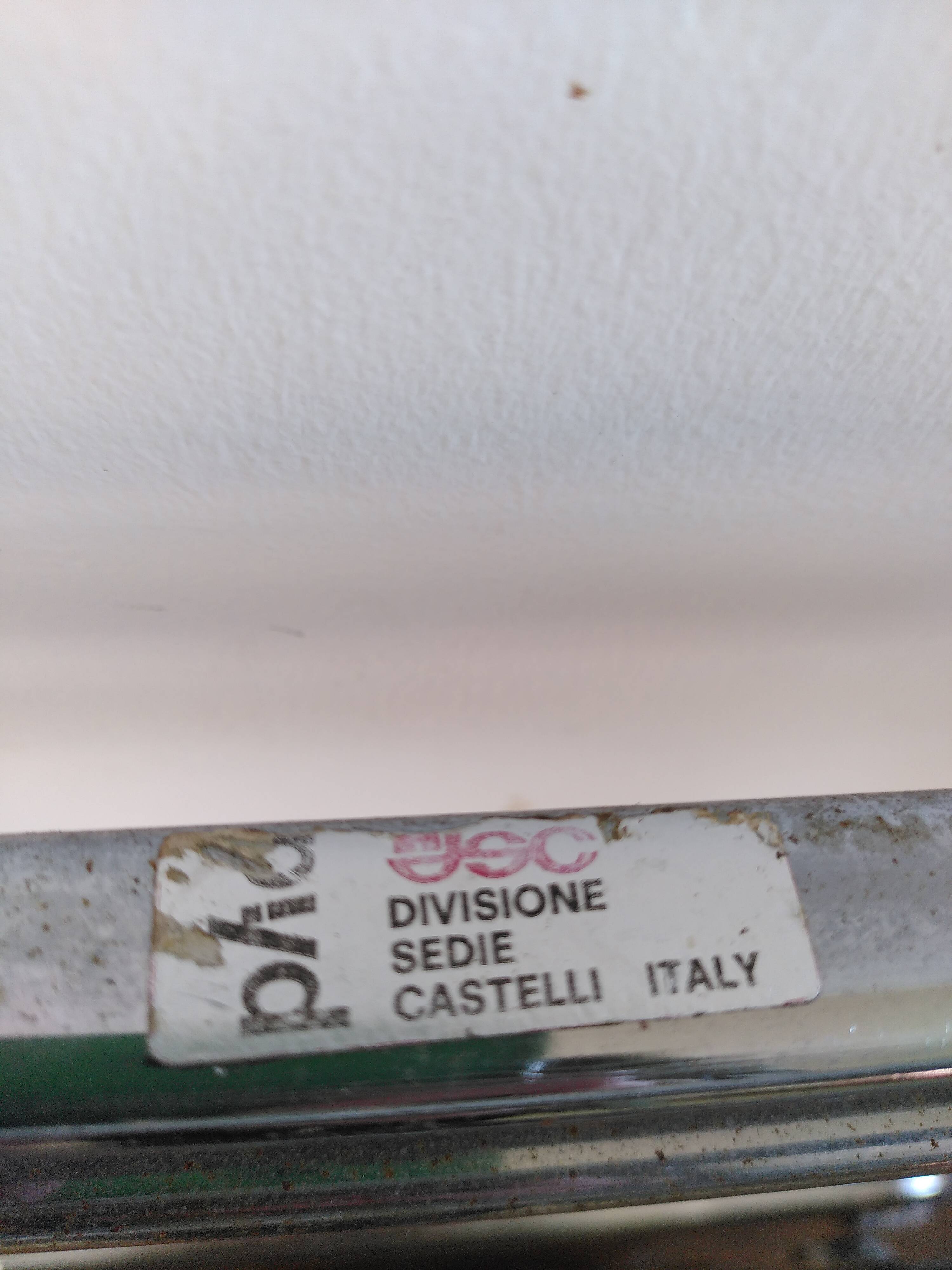 Pair of 'Plia' chairs by Piretti for Castelli