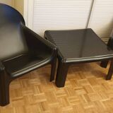 Lot by Gae Aulenti for Kartell: 2 Armchairs 4794 + 1 Table 4894