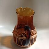 Water pot covered with wicker
