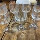 Lot de 7 verres à vin vintage en cristal