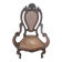 Fauteuil ancien en bois sculpté style Louis XV ou Rocaille