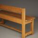Vintage Rustic Wooden Oak Bench