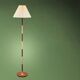 Scandinavian teak and brass floor lamp