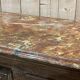 18th-century oak enfilade with a marble-effect painted top.