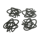 4 Doodle coasters