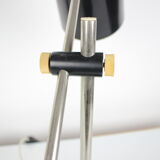 Mid-century black table lamp, 1970's.