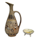 Atelier Garnier pottery: large pitcher with Lascaux decorations + André bowl
