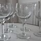 Set of 6 wine glasses / water 50 years engraved in crystal