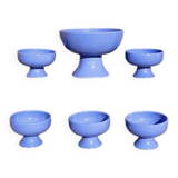 Ceramic bowls, dessert service, 1980