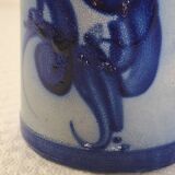 Beer mug with pure pewter lid