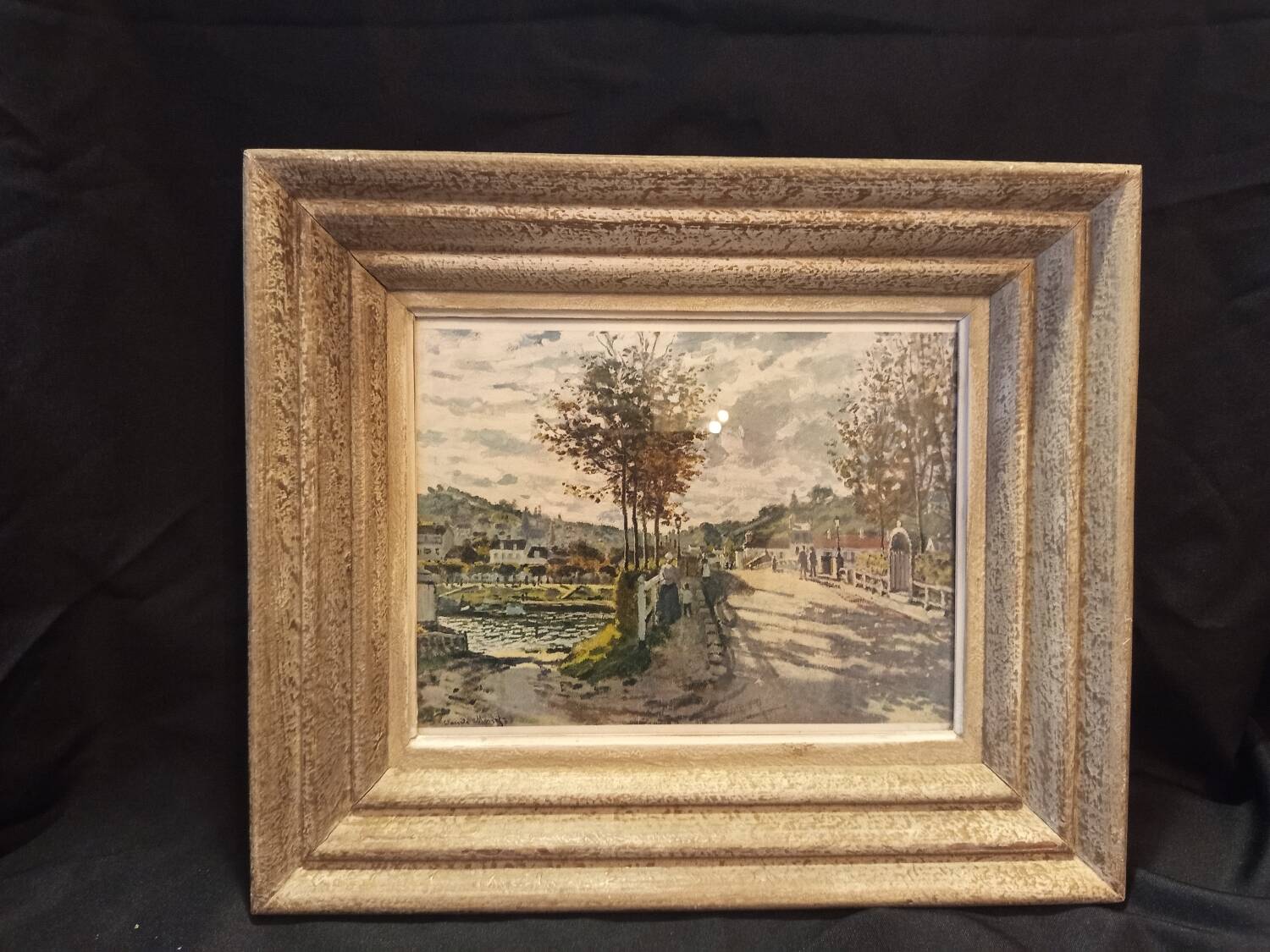 Framed Reproduction after Claude Monet – “Riverside Landscape”