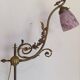 Lampe art nouveau monte et baisse en bronze