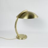 Lampe de bureau Bauhaus, Art Déco en laiton, de Egon Hillebrand, 1930-40