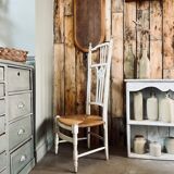 Old straw chair
