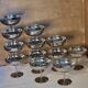 Stainless steel ice cream bowls