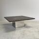 Table basse en pierre et acier par Draenert, années 1970