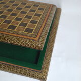 Boite d'échecs en marqueterie