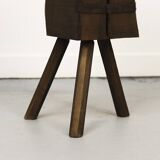 Old Wabi Sabi Primitive oak chopping block