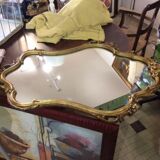 Golden rocaille mirror