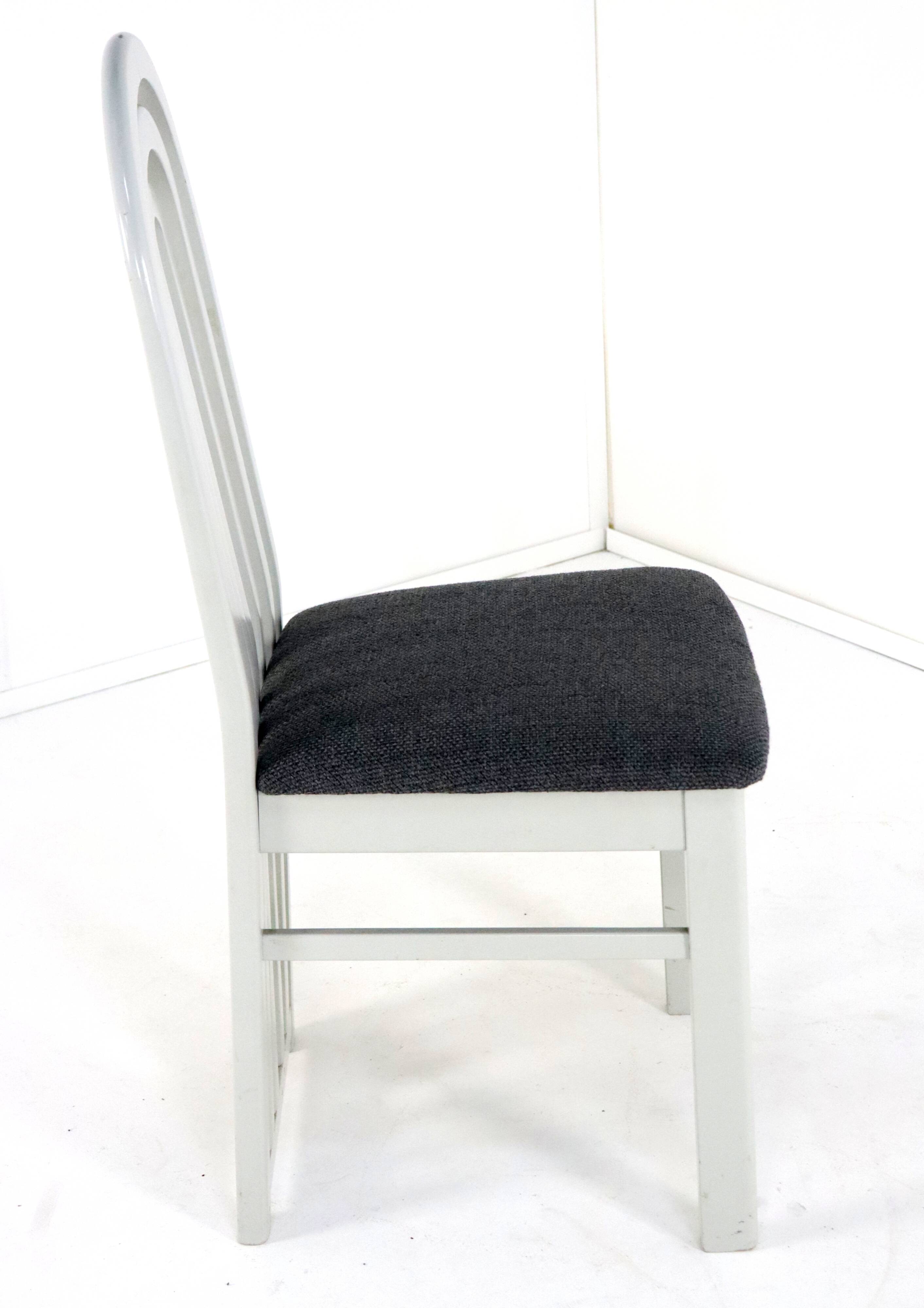 Set of 4 eighties design chairs 'Meern'