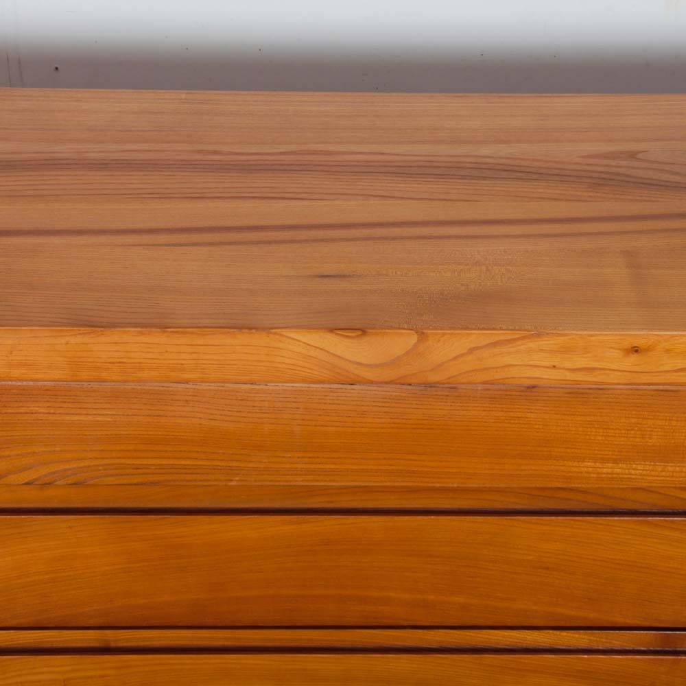 Vintage chest of drawers in solid elm by Luigi Gorgoni, 1970.