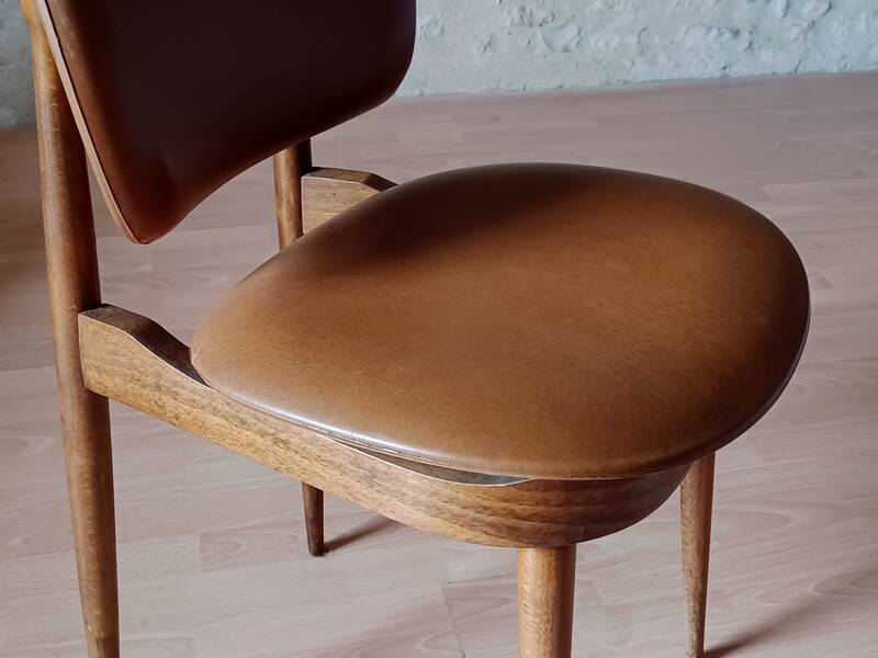 4 Baumann chairs model Pégase, 1960