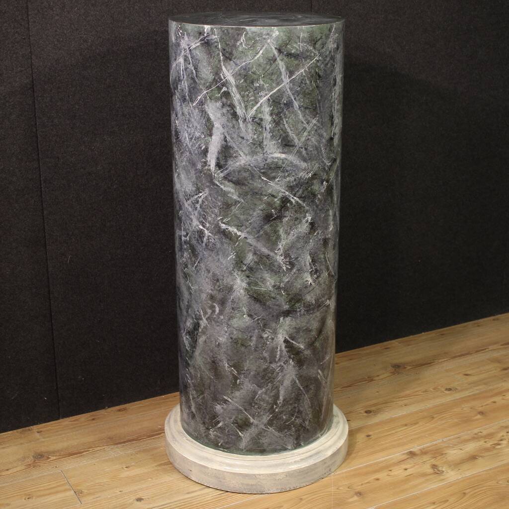 20th century lacquered and painted Italian column