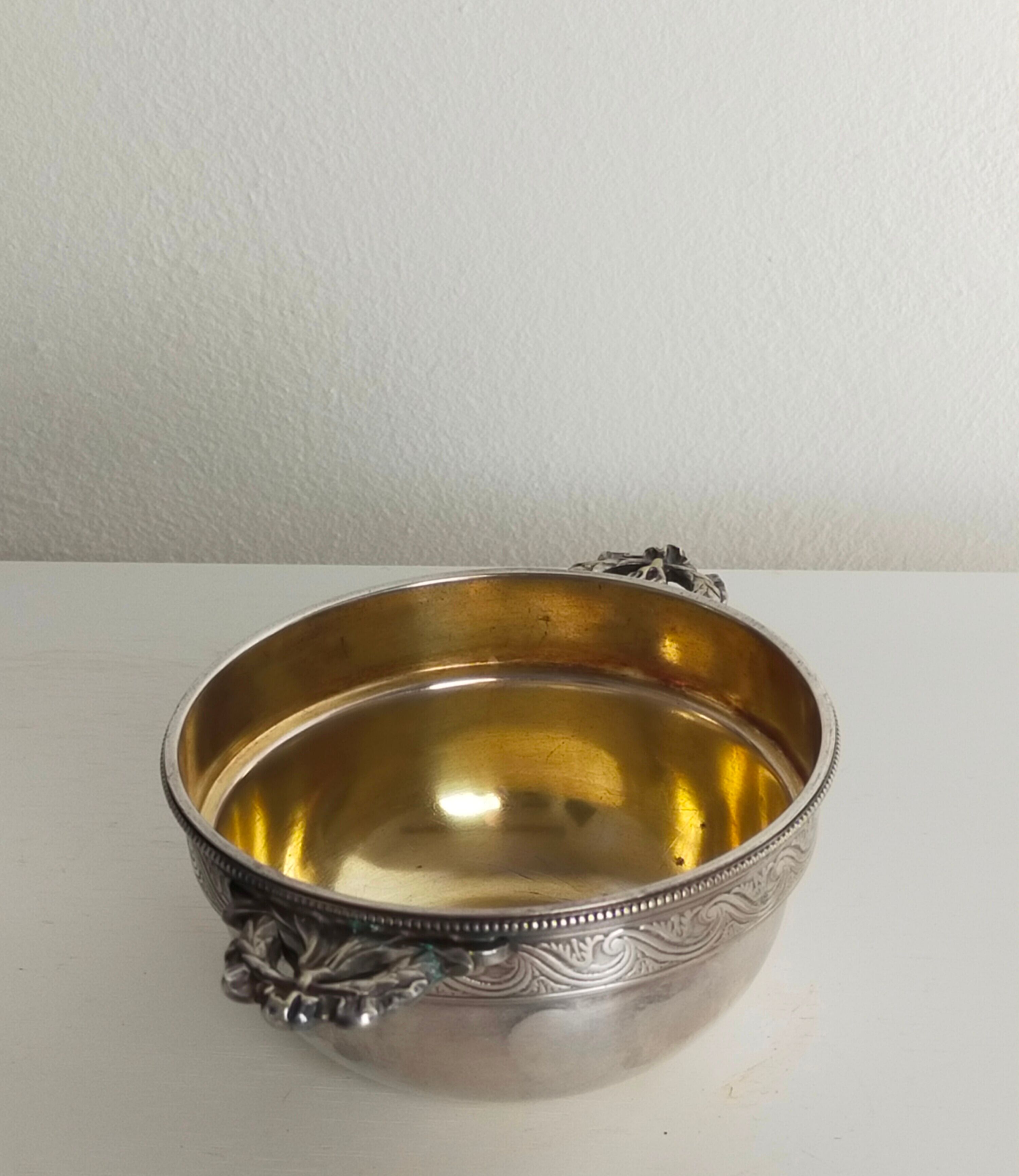 Christofle bowl in silver metal