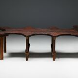 Table Organique Rustique De Forme Libre, France, Fin 19ème Siècle
