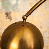 Floor lamp three brass lights by Reggiani 1970s