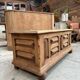 Oak storage bench