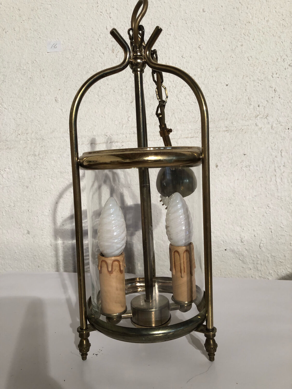 Golden brass lantern