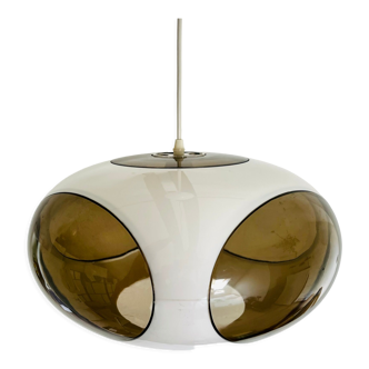 Vintage White Bug Eye - Space Age Pendant - Massive