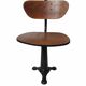 Chaise industrielle en fonte vintate singer 