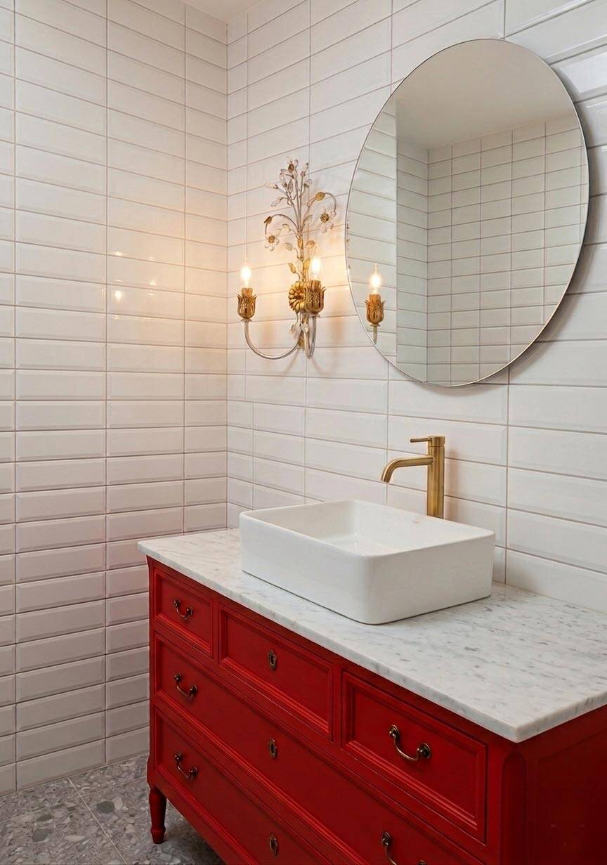 Vintage Italian wall lamp in gold and silver metal (52 cm)