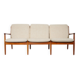 Danish Design Teak Sofa Couch Three-Seater by Svend Aage Eriksen for Glostrup, 1960s