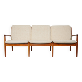 Canapé 3 Places Design Danois en Teck par Svend Aage Eriksen pour Glostrup, 1960s