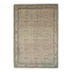 1970s Vintage Turkish Oushak Handmade Wool Cotton Brown Area Rug 193x275