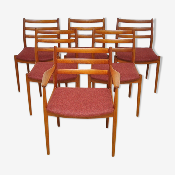 Chaises de salle à manger par Arne Vodder pour France & Søn lot de 6