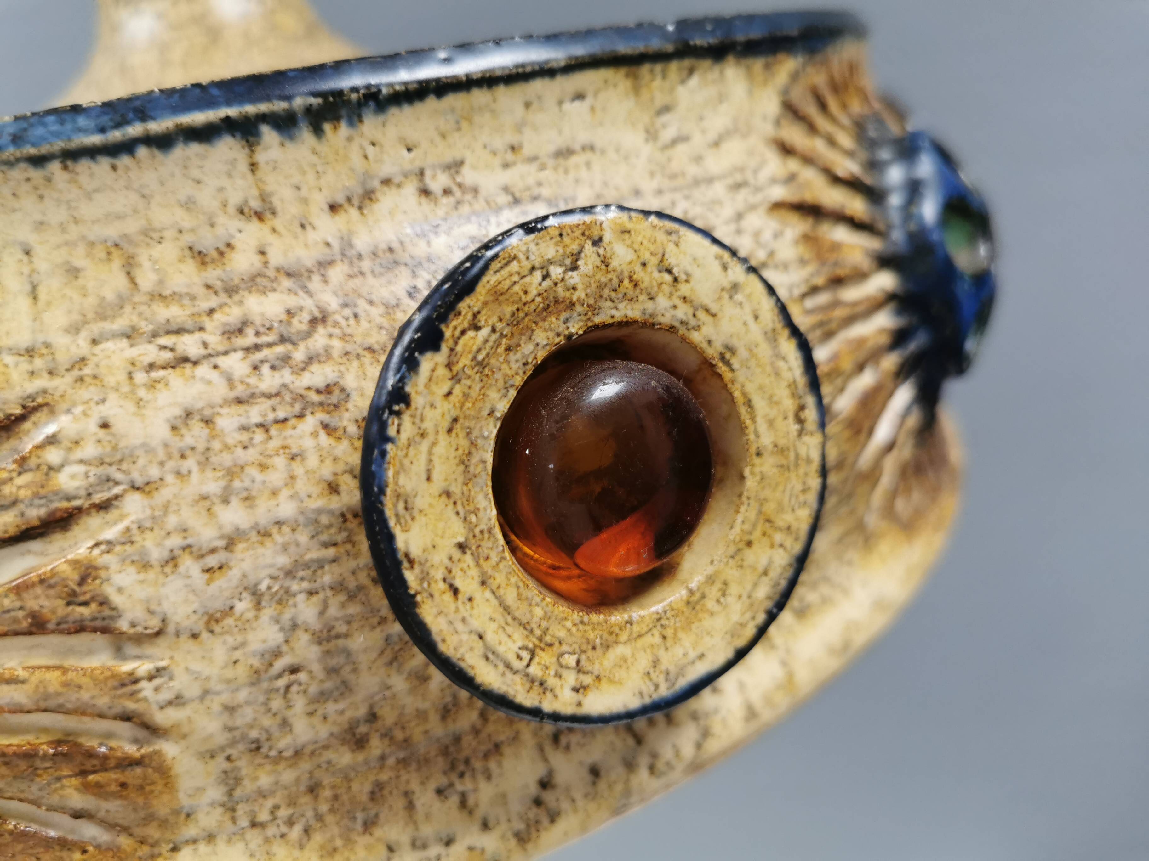 Ceramic hanging lamp by Jette Hellerøe for Axella Denmark, 1970s