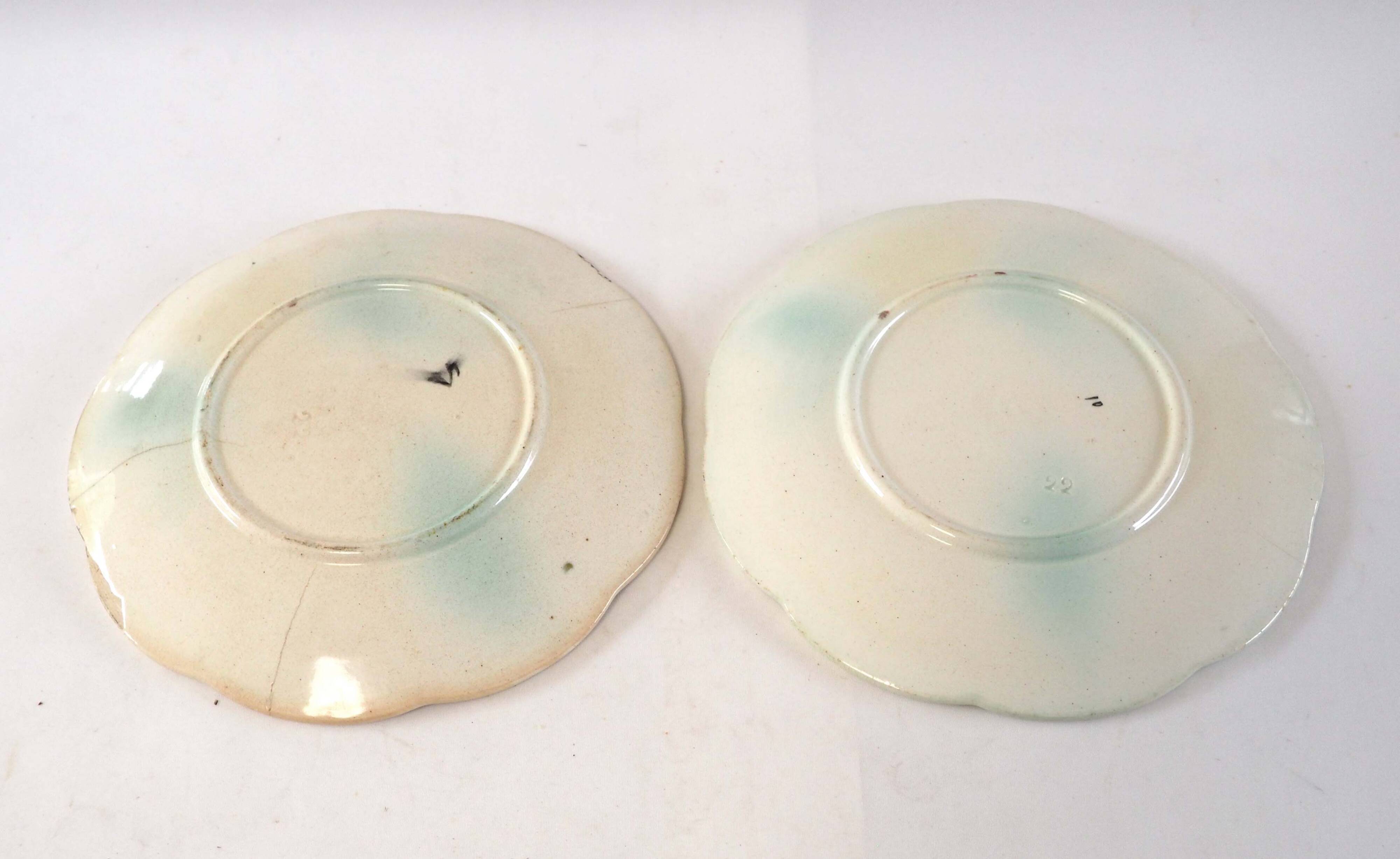 Series 2 flower barbotine plates