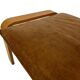 Vintage ikea poang tan cuir cantilever repose-pieds ottoman design