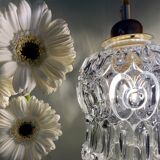 Vintage molded glass globe walker