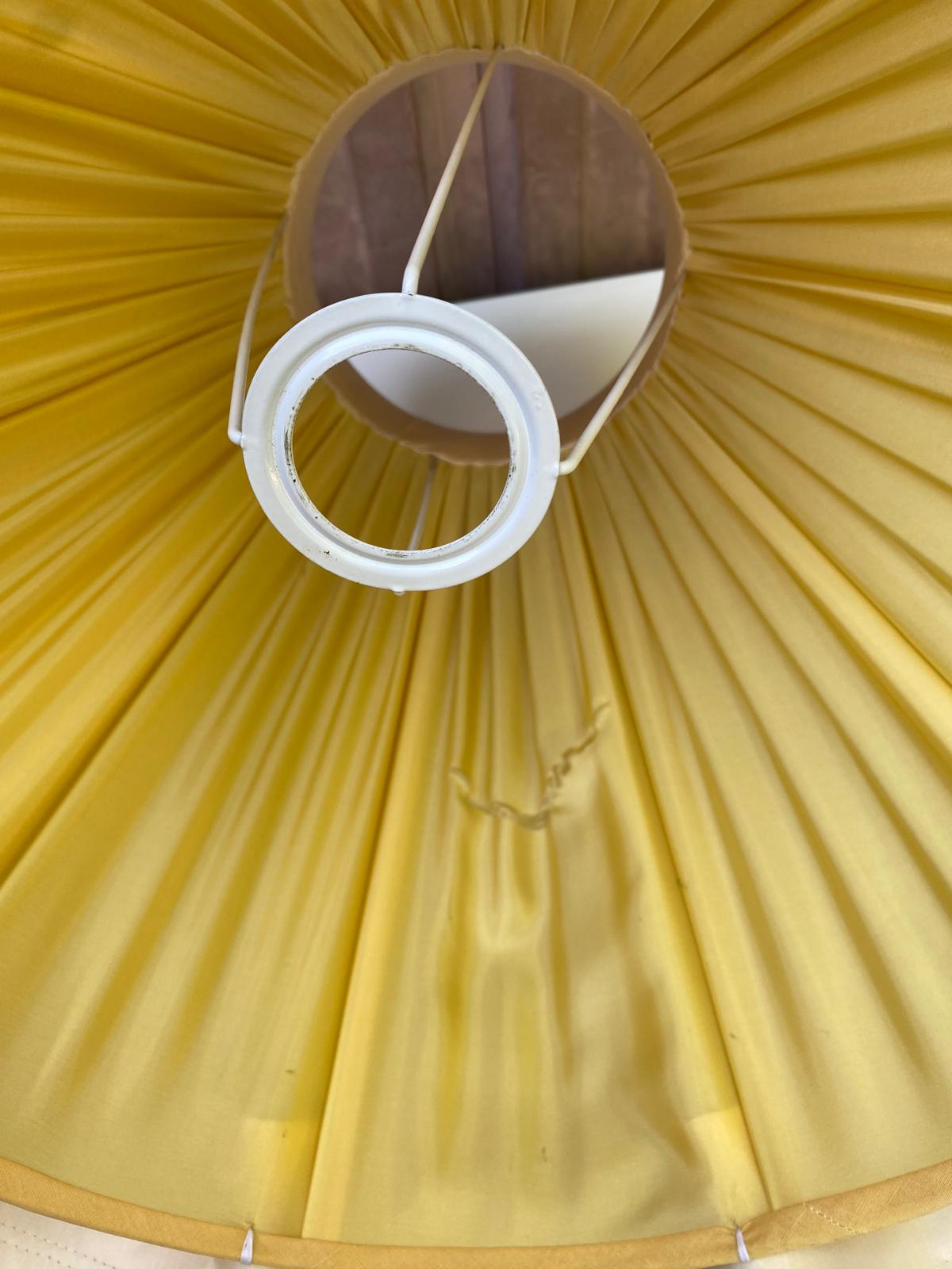 Large vintage scalloped lampshade
