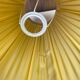 Large vintage scalloped lampshade