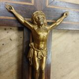 Antique wooden and metal crucifix